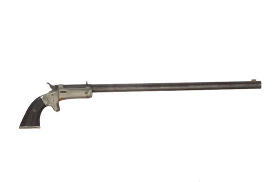 Appraisal: STEVENS NEW MODEL POCKET RIFLE caliber '' octagonal-round barrel nickel-plated