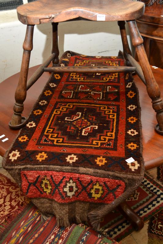 Appraisal: TWO SMALL KILIM RUGS AND TWO PILE RUGS FROM AFGHANISTAN