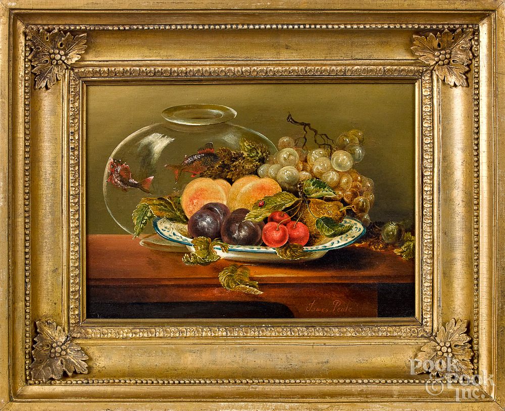 Appraisal: James Peale oil on panel still life James Peale American