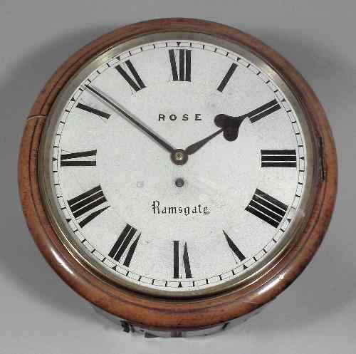 Appraisal: A Victorian mahogany cased dial wall clock by Rose of