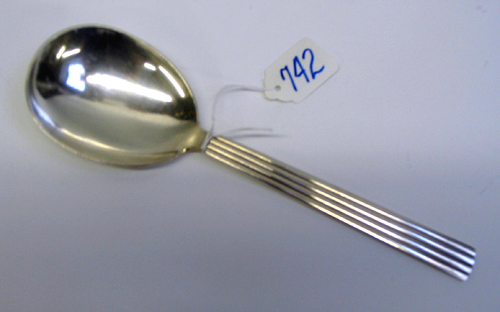 Appraisal: A GEORG JENSEN STERLING SILVER SERVING SPOON in the Bernadotte