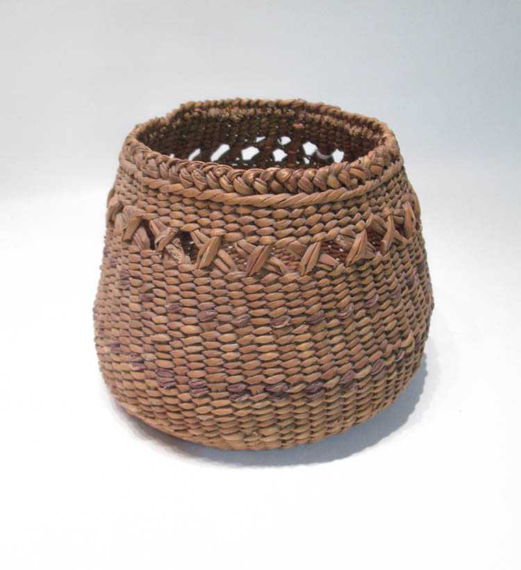 Appraisal: NATIVE AMERICAN GRAND RONDE BASKET with tapered mouth and having