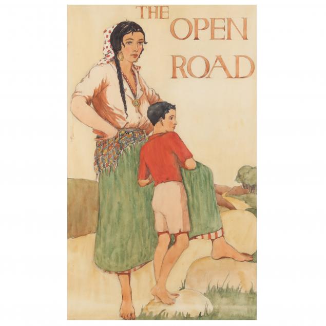 Appraisal: M M DAVIES BRITISH EARLY TH CENTURY THE OPEN ROAD