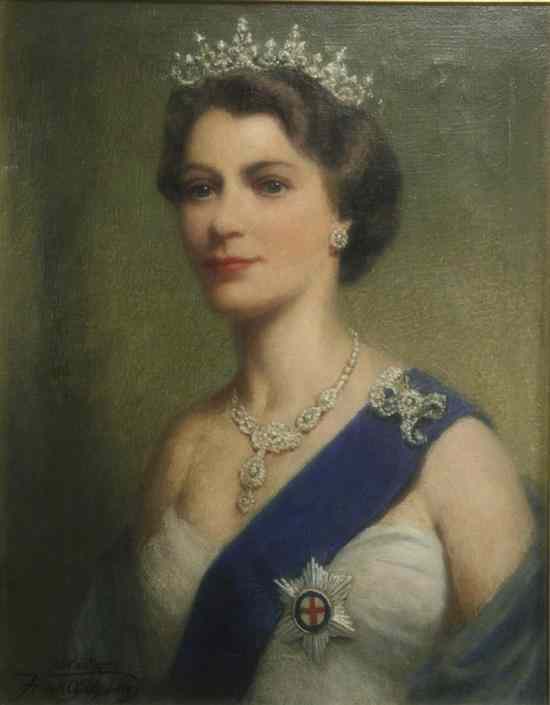 Appraisal: Frank Owen Salisbury - oil on canvas Portrait of Her