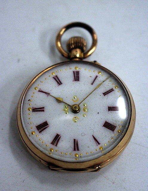 Appraisal: AN EARLY TH CENTURY LADIES CARAT GOLD POCKET WATCH the