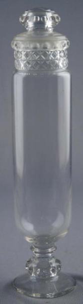 Appraisal: Small Glass Dakota Cylinder Candy Jar Condition Excellent Size -