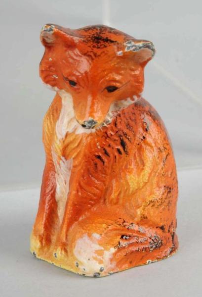 Appraisal: Cast Iron Fox Paperweight Description Made by Hubley Condition Excellent