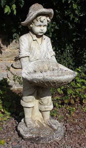 Appraisal: A CAST COMPOSITE BIRD BATH in the form of a