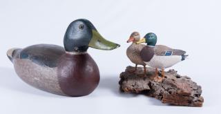 Appraisal: Hays Duck Decoy Carved Ducks Pair Includes one a Mallard