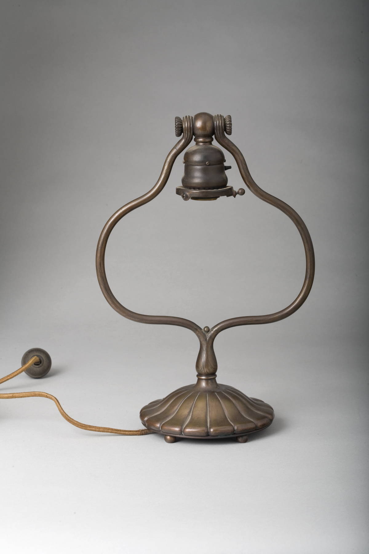 Appraisal: TIFFANY STUDIOS BRONZE BELL LAMP BASE NEW YORK CIRCA -