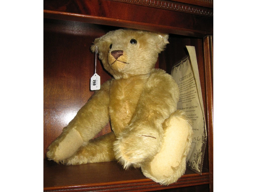 Appraisal: British collectors club limited edition Steiff teddy bear stud in