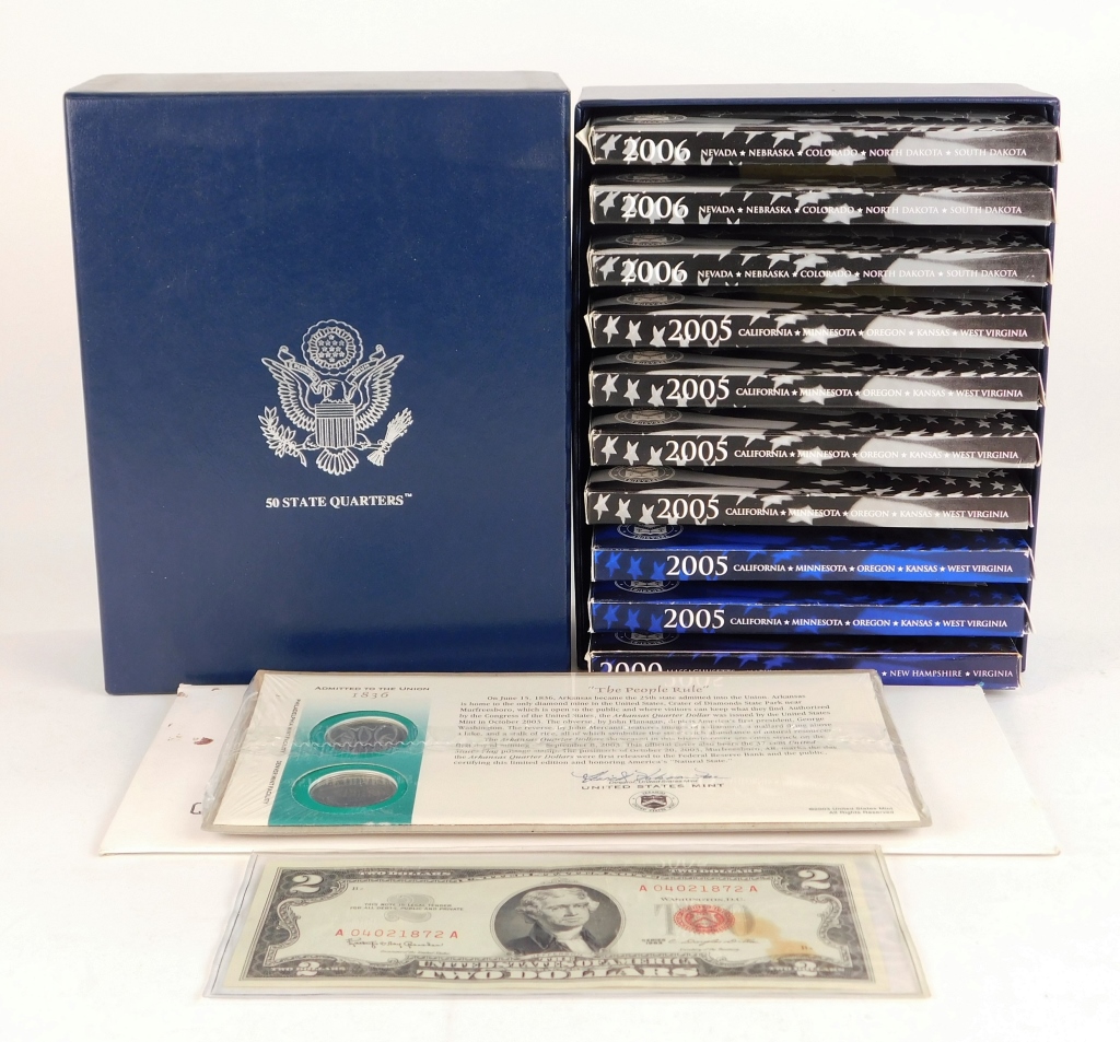 Appraisal: PC UNITED STATES QUARTER PROOF CURRENCY SETS United States -