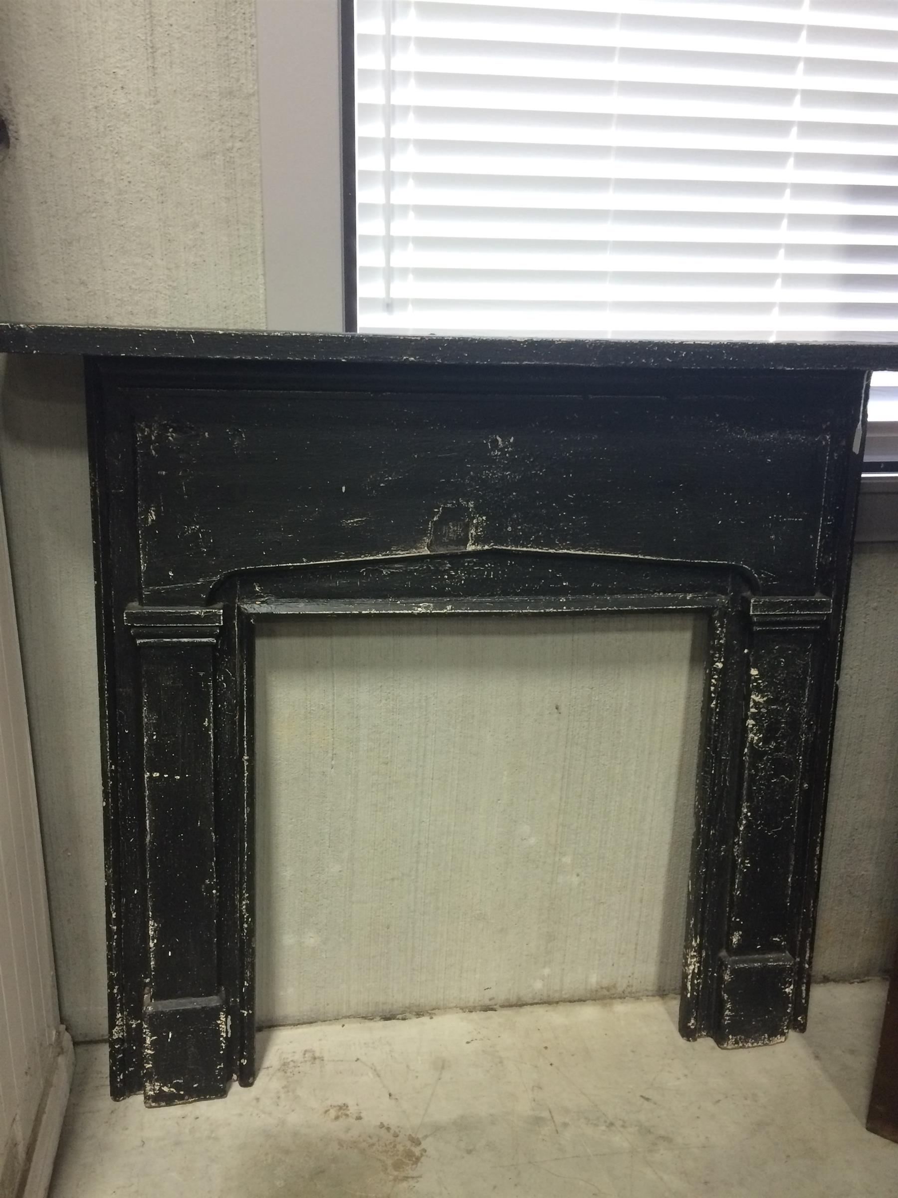 Appraisal: GREEK REVIVAL MANTEL American th century Rounded corners on the