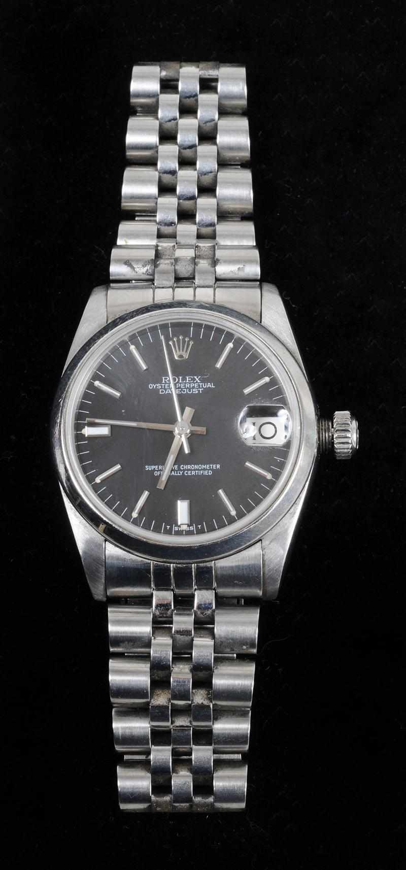 Appraisal: LADY'S OYSTER PERPETUAL ROLEX Stainless steel Provenance The Estate of