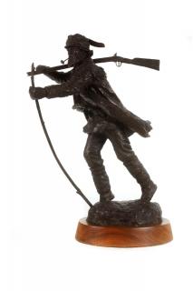 Appraisal: JOE BEELER - Into the North Wind bronze inches high