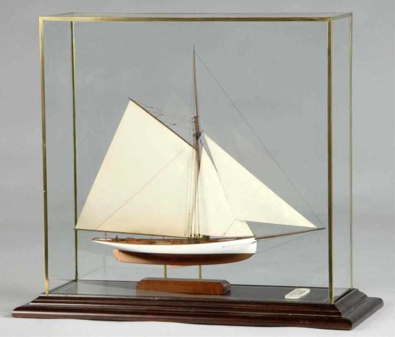 Appraisal: Racing Yacht Puritan Model Description Built by D Kolaga Scratch