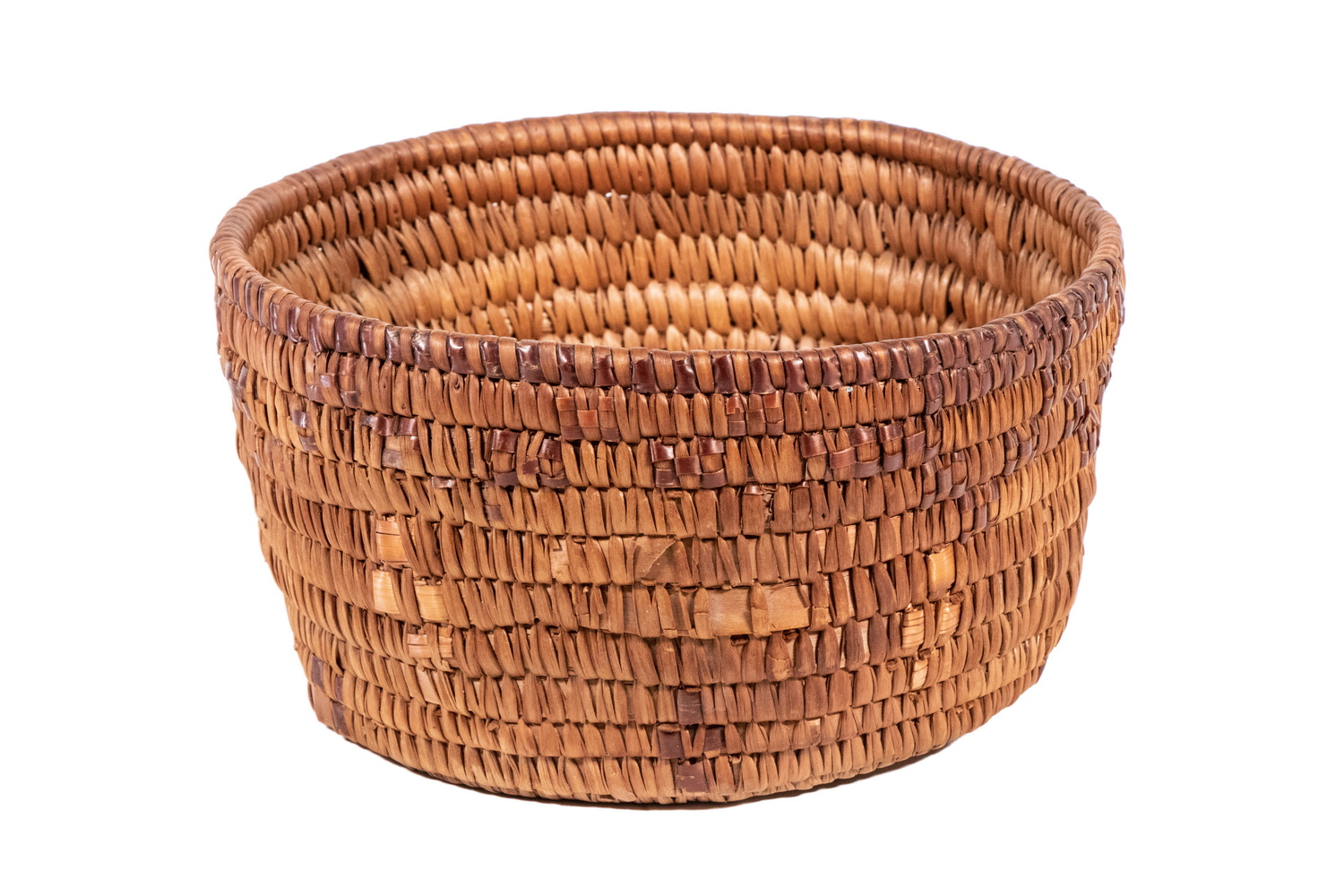 Appraisal: SALISH WOVEN BASKET Northwest Native American Basket tightly woven with