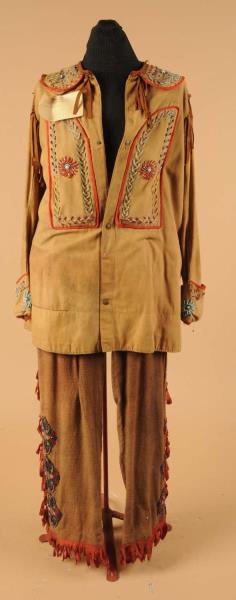 Appraisal: Indian Dressing Beaded Costume made in the 's worn by