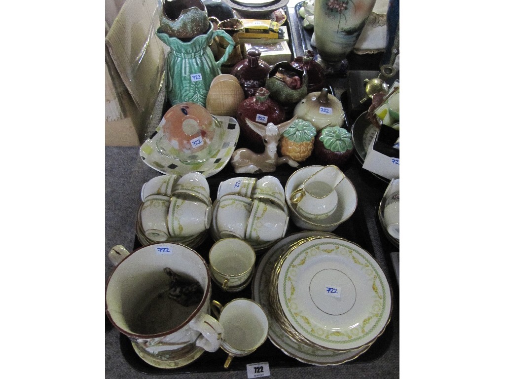 Appraisal: Lot comprising two trays of assorted ceramics - Staffordshire two