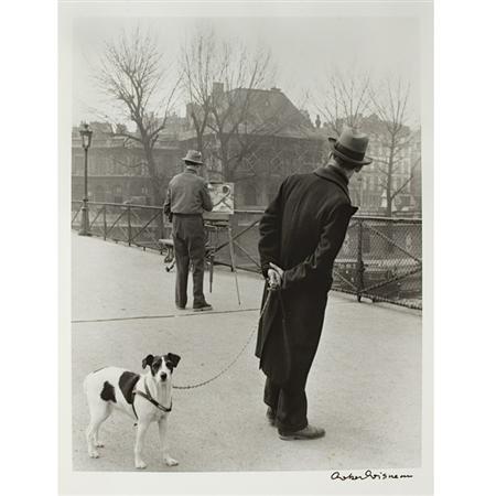 Appraisal: DOISNEAU ROBERT - Le Fox-Terrier Du Pont des Arts- Estimate