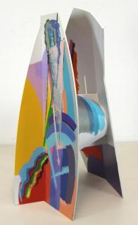 Appraisal: SHEMI Calman Painted Aluminum Sculpture From an edition of Signed