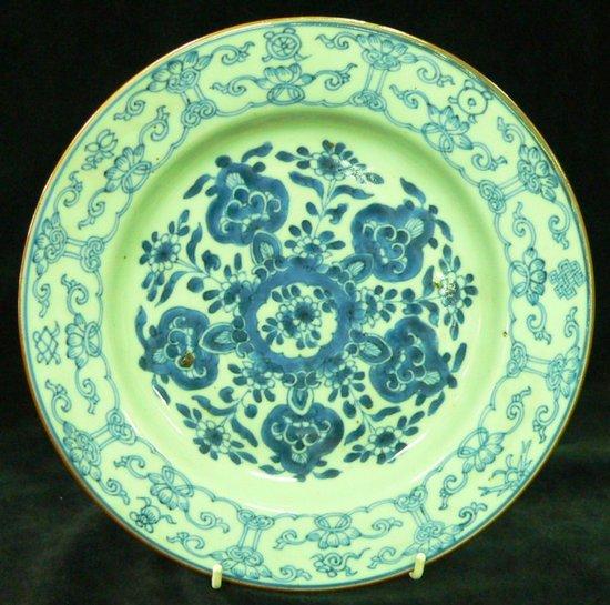 Appraisal: A mid th Century blue and white dish with stylised