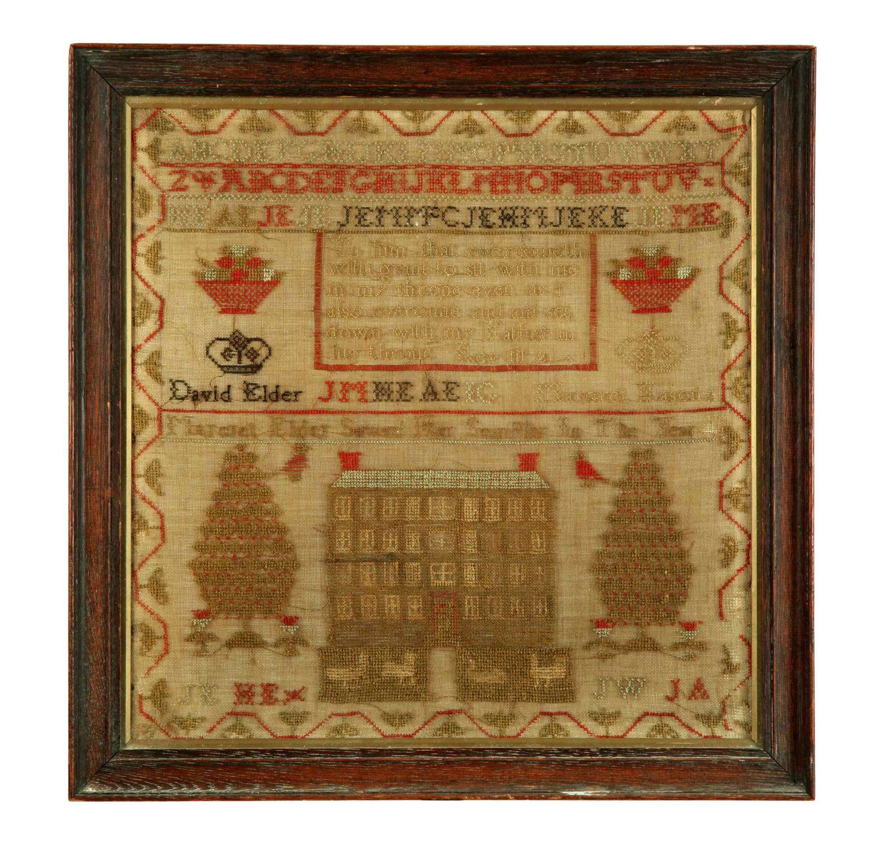 Appraisal: SAMPLER Probably Scotland nd quarter- th century silk on linen