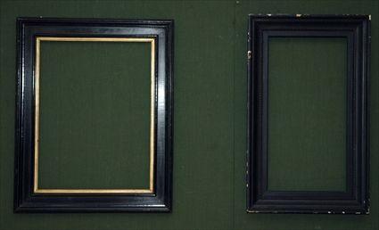 Appraisal: Two Ebony Frames x in and x in