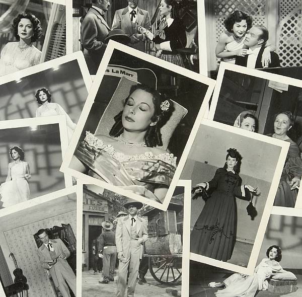 Appraisal: A Hedy Lamarr group of never-before-seen black and white 'wardrobe