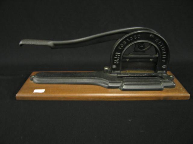 Appraisal: Cast Iron Tobacco Cutter R J R Tobacco Co Satisfies