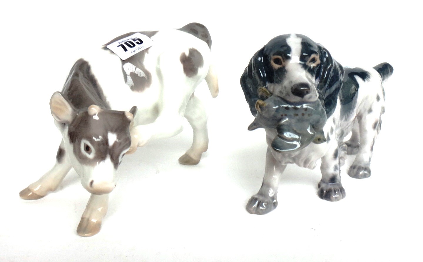 Appraisal: A Bing and Grondahl porcelain calf No and a Bing