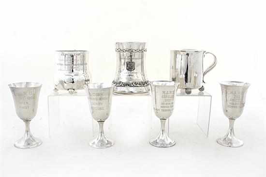 Appraisal: Whiting sterling trophy and presentation cups New York late th