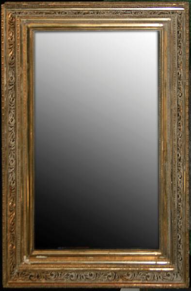 Appraisal: A Baroque style giltwood overmantle mirror th century height in