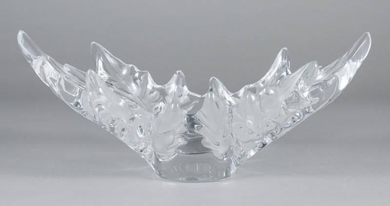 Appraisal: Lalique Champs Elysee Crystal Center Bowl Lalique France large Champs-Elys