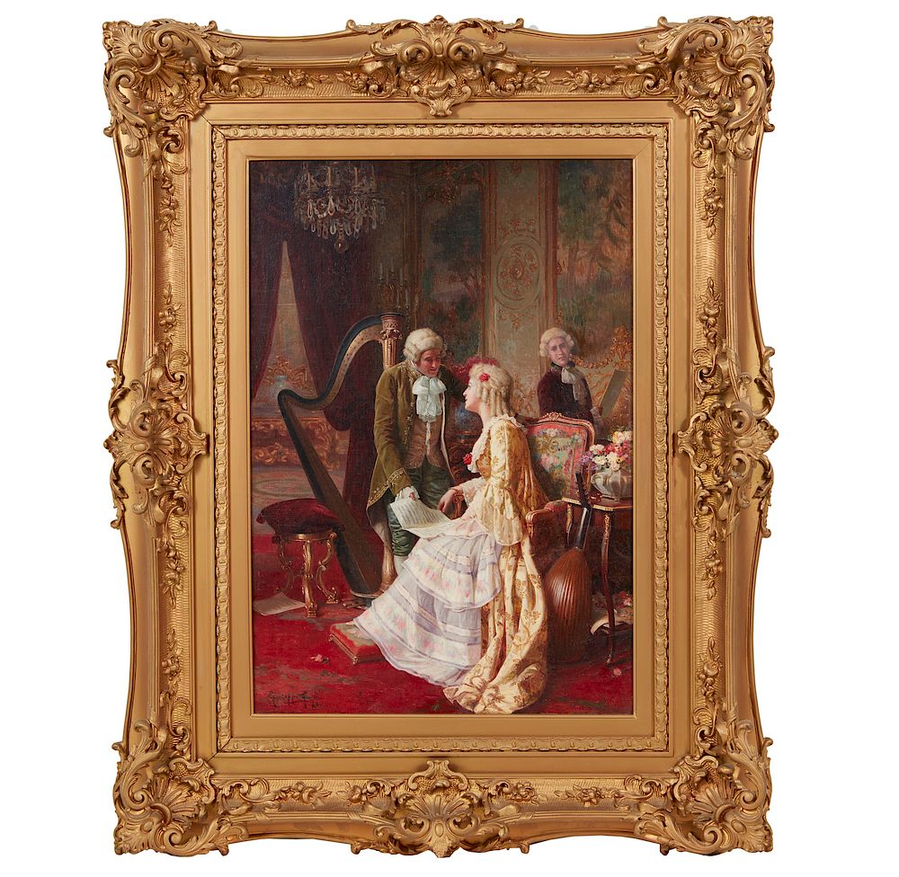 Appraisal: Giuseppe Guidi - Painting Framed Giuseppe Guidi - oil on