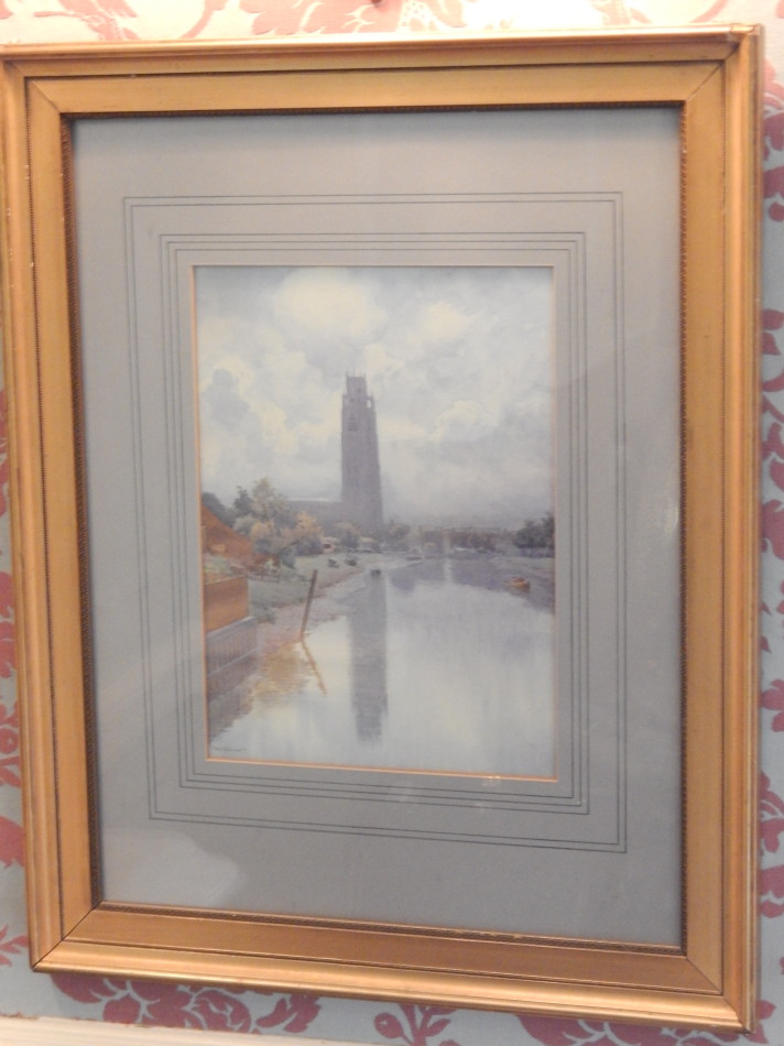 Appraisal: William Bartol Thomas - Boston Stump from the sluice bridge