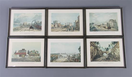 Appraisal: A Collection of Six Prints Pertaining to Railroads Height x