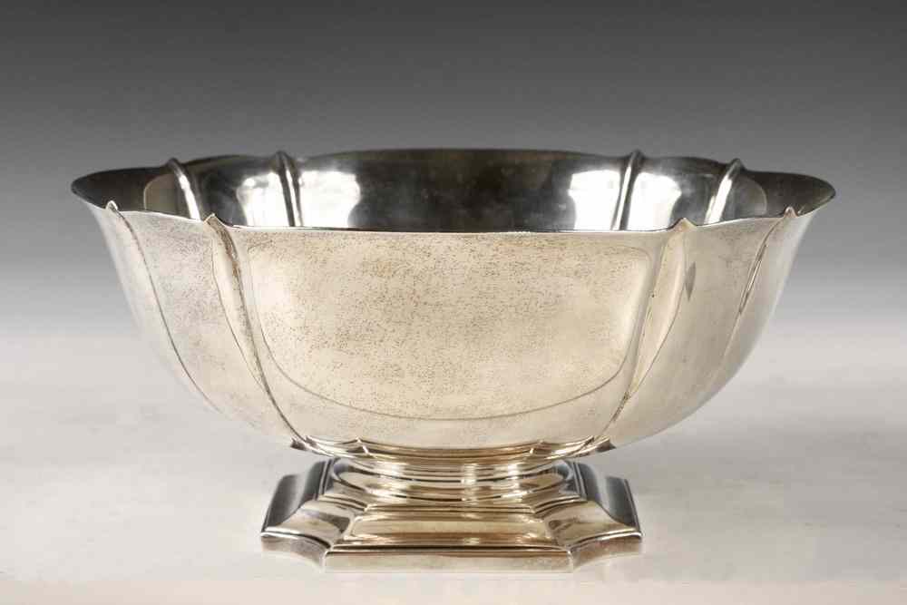 Appraisal: CARTIER STERLING SILVER BOWL - Sterling Silver Center Bowl by