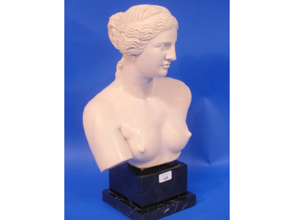 Appraisal: A reproduction resin bust cm