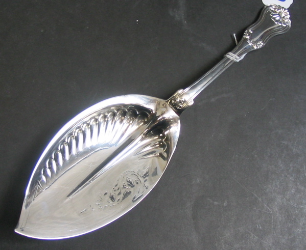 Appraisal: A SWEDISH STERLING SILVER HALLMARKED FISH SERVER marked with the