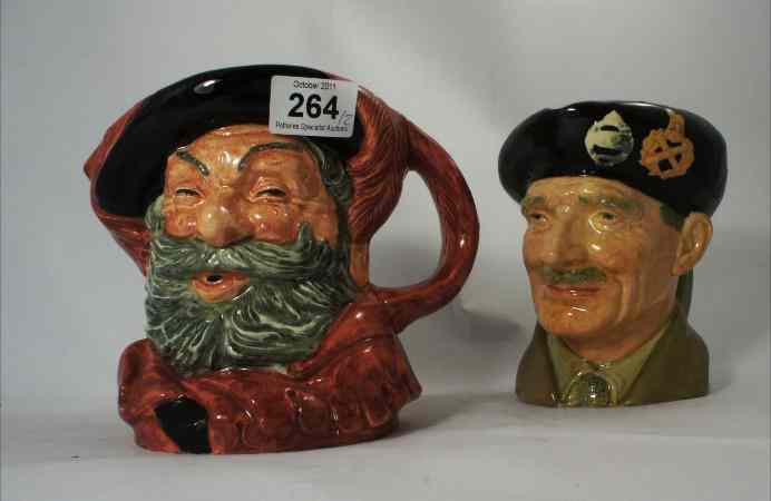 Appraisal: Royal Doulton Large Character Jugs Falstaff D and Monty D