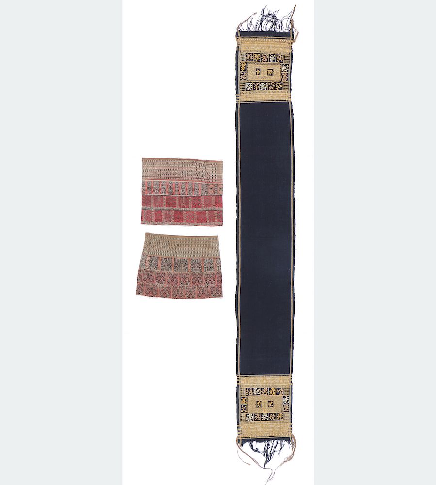 Appraisal: Li People Textiles Hainan China Li People Textiles a ceremonial