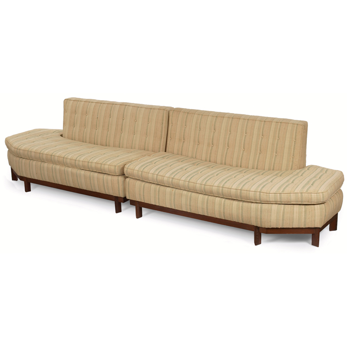 Appraisal: Frank Lloyd Wright sofa two sections Heritage Henredon