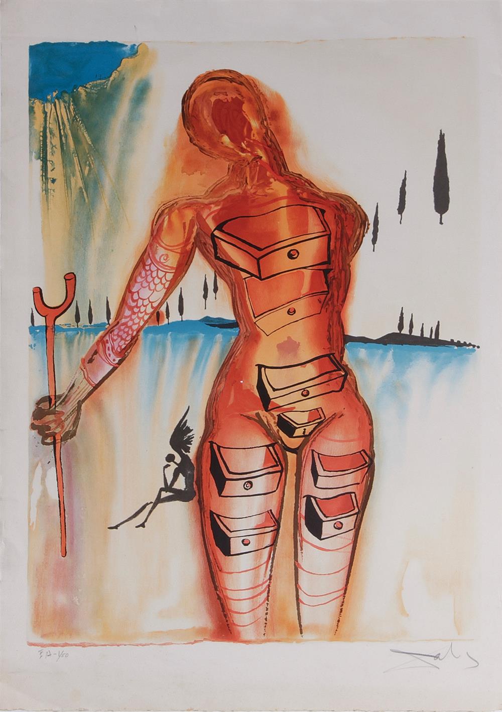 Appraisal: Salvador Dali Spanish - PORT LLIGAT Venus with drawers color