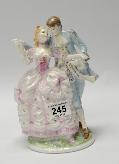 Appraisal: Royal Worcester The Flirtation Ltd Edition boxed with cert