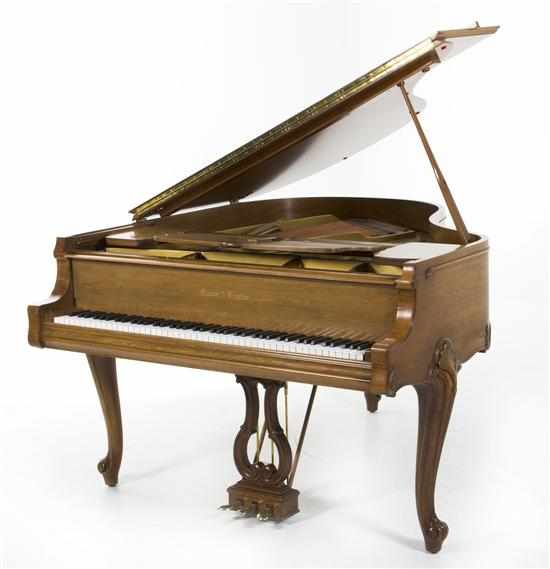 Appraisal: Mason and Hamlin baby grand piano Model 'A' in Louis