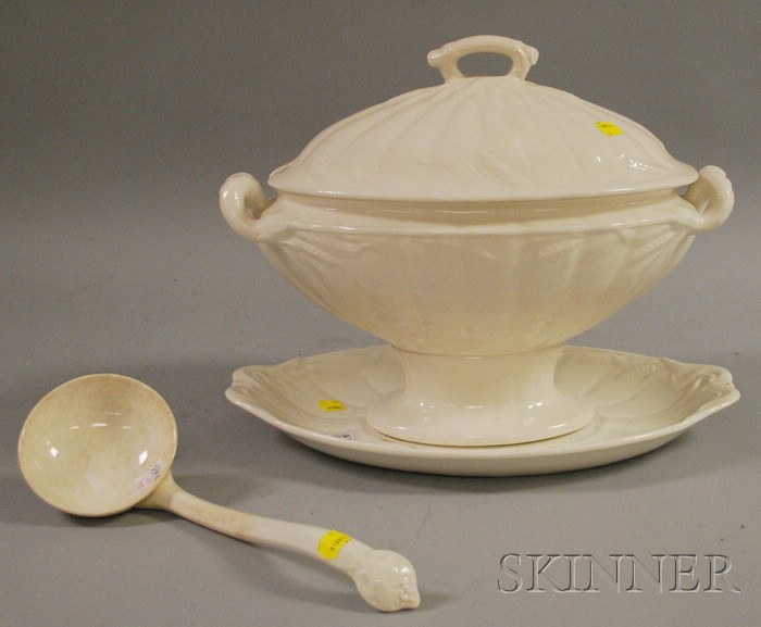 Appraisal: Adams Ironstone Covered Tureen with Undertray and Ladle