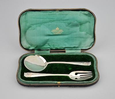 Appraisal: A Set of English Sterling Silver Tomato Server and Fork