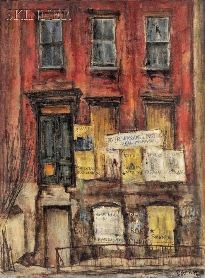 Appraisal: Robert J Freiman American - Closed Tenement Signed and dated