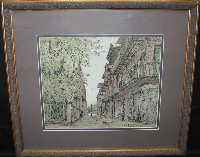 Appraisal: Fred Lyman American New Orleans Mid- th Century Pirate's Alley